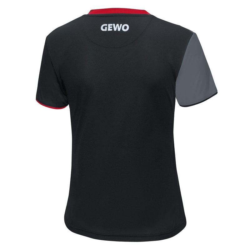 Gewo shirt Toledo Lady zwart/rood