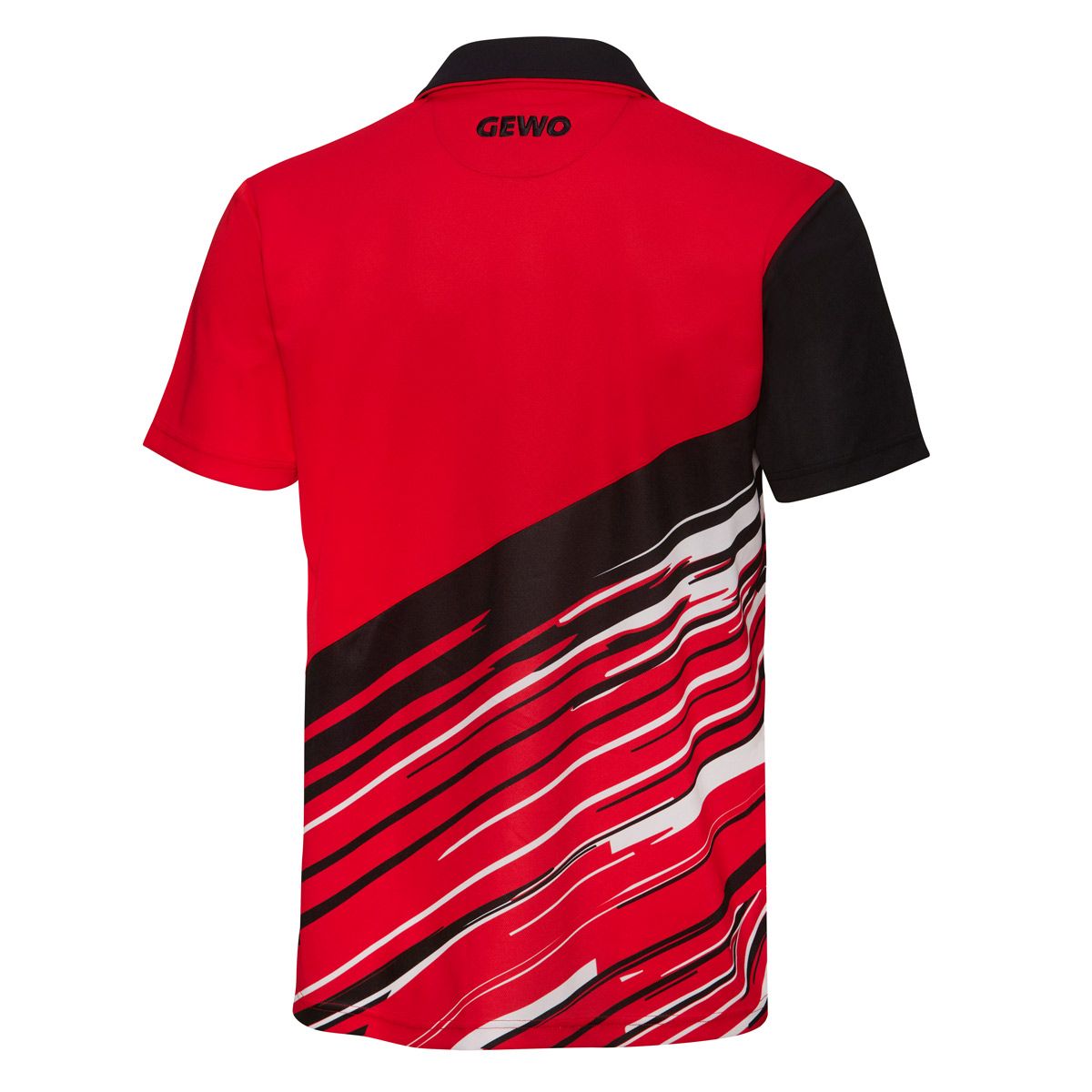 Gewo shirt Linares rood/zwart