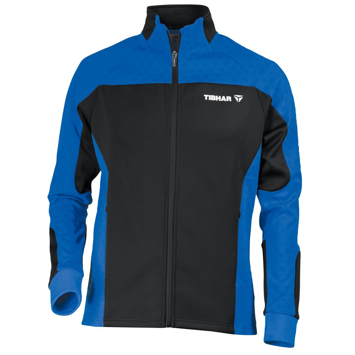 Tibhar Trainingsjack Trend zwart/blauw