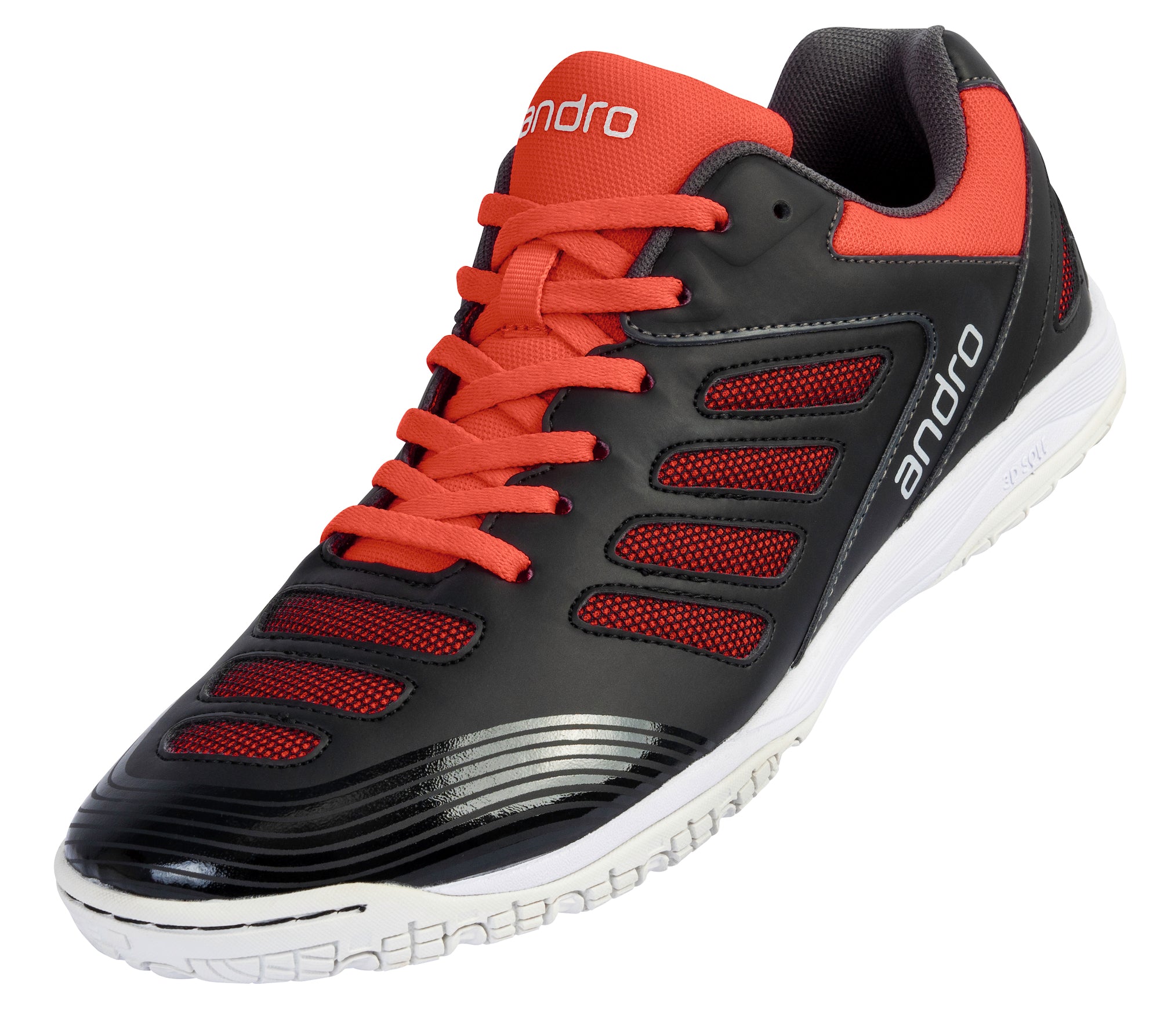 Andro schoenen Cross Step 2 zwart/neonrood