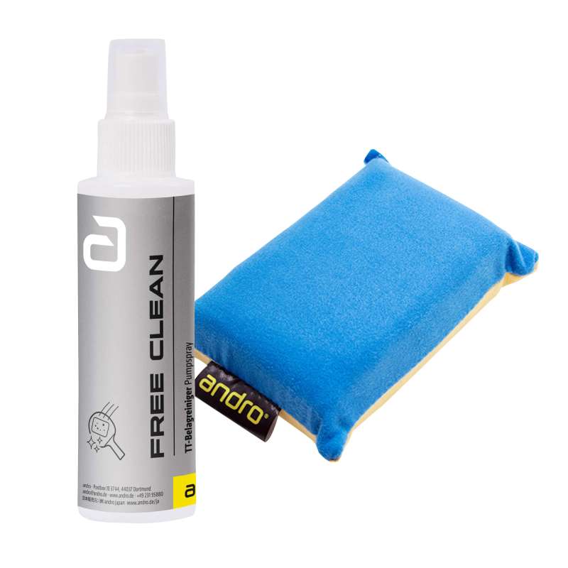 Andro Cleaning Set Free Clean 2 Velours Sponge 125 ml.