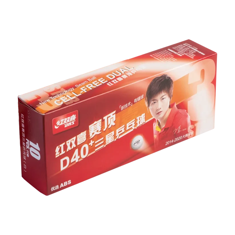 DHS Balle *** Dual ABS blanche 40+ (10)