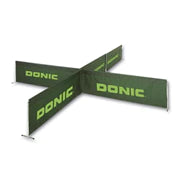 Donic Speelveldomranding groen 2.33m x 70cm. Aan beide zijden bedrukt met Donic 10 stuks