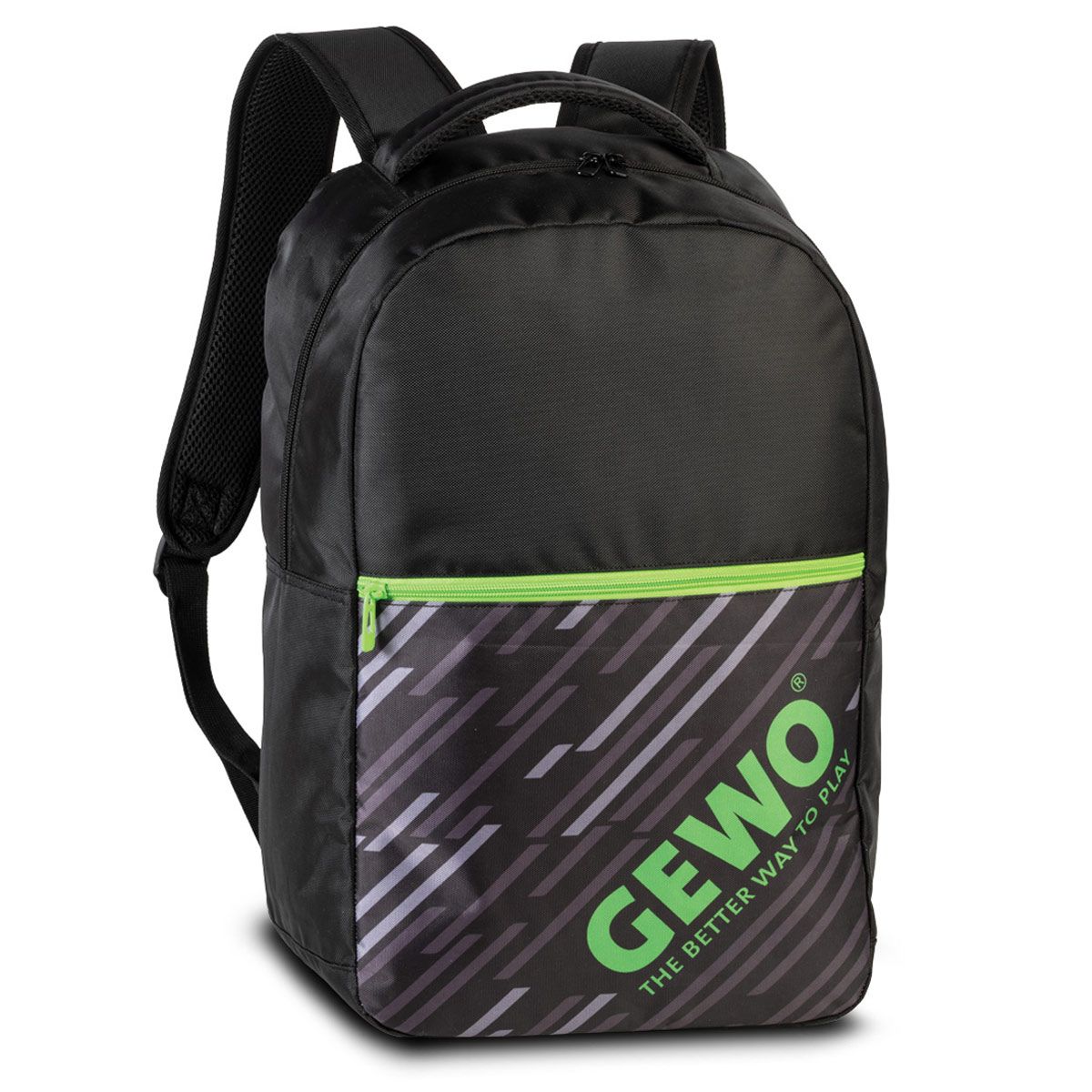 Gewo Backpack Stripes black/lime
