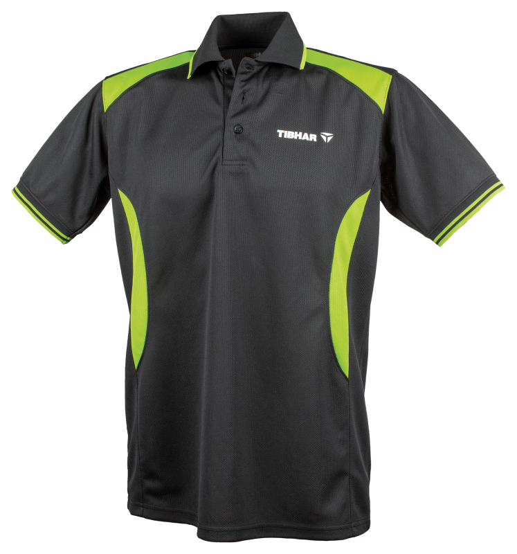 Tibhar Shirt Cosmos polyester zwart/Green