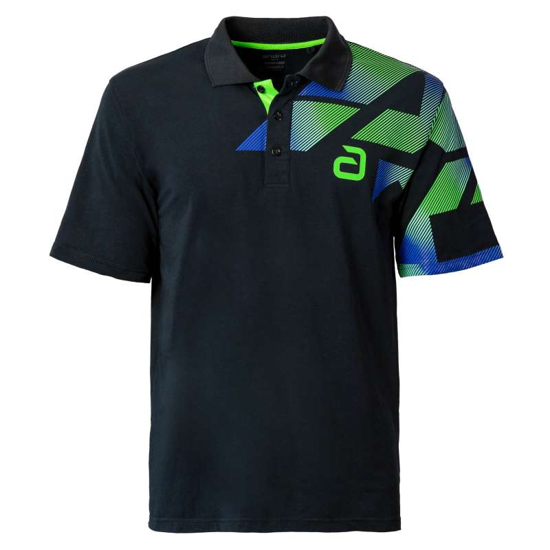 Andro Shirt Benzon Katoen zwart/Green