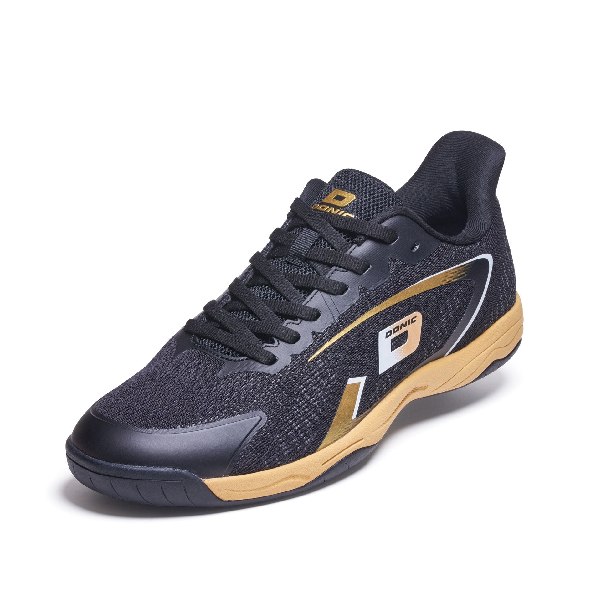 Chaussures Donic Competition Panther noir/or/doré/blanc