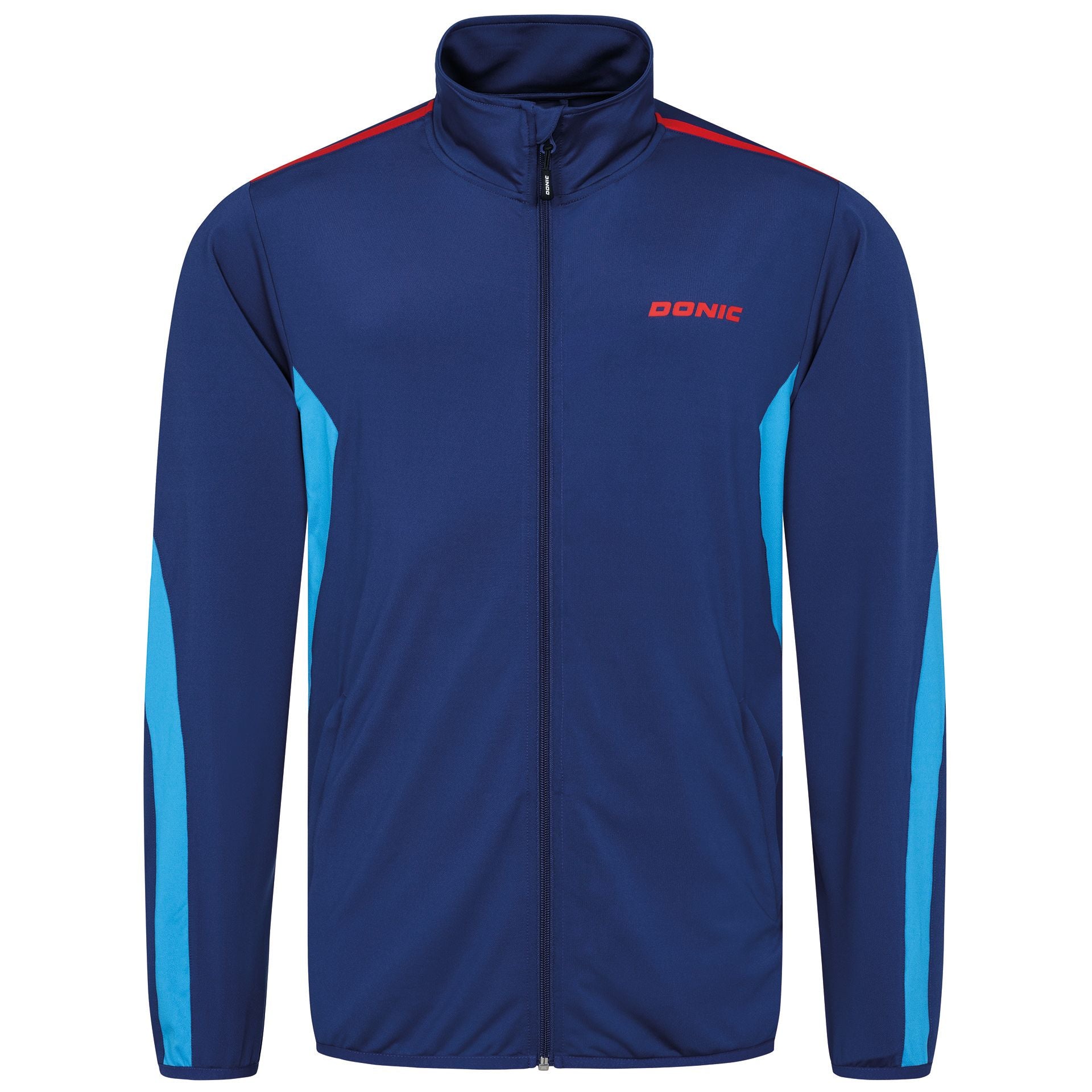 Donic Trainingsjack Averis zwart/lichtblauw/wit
