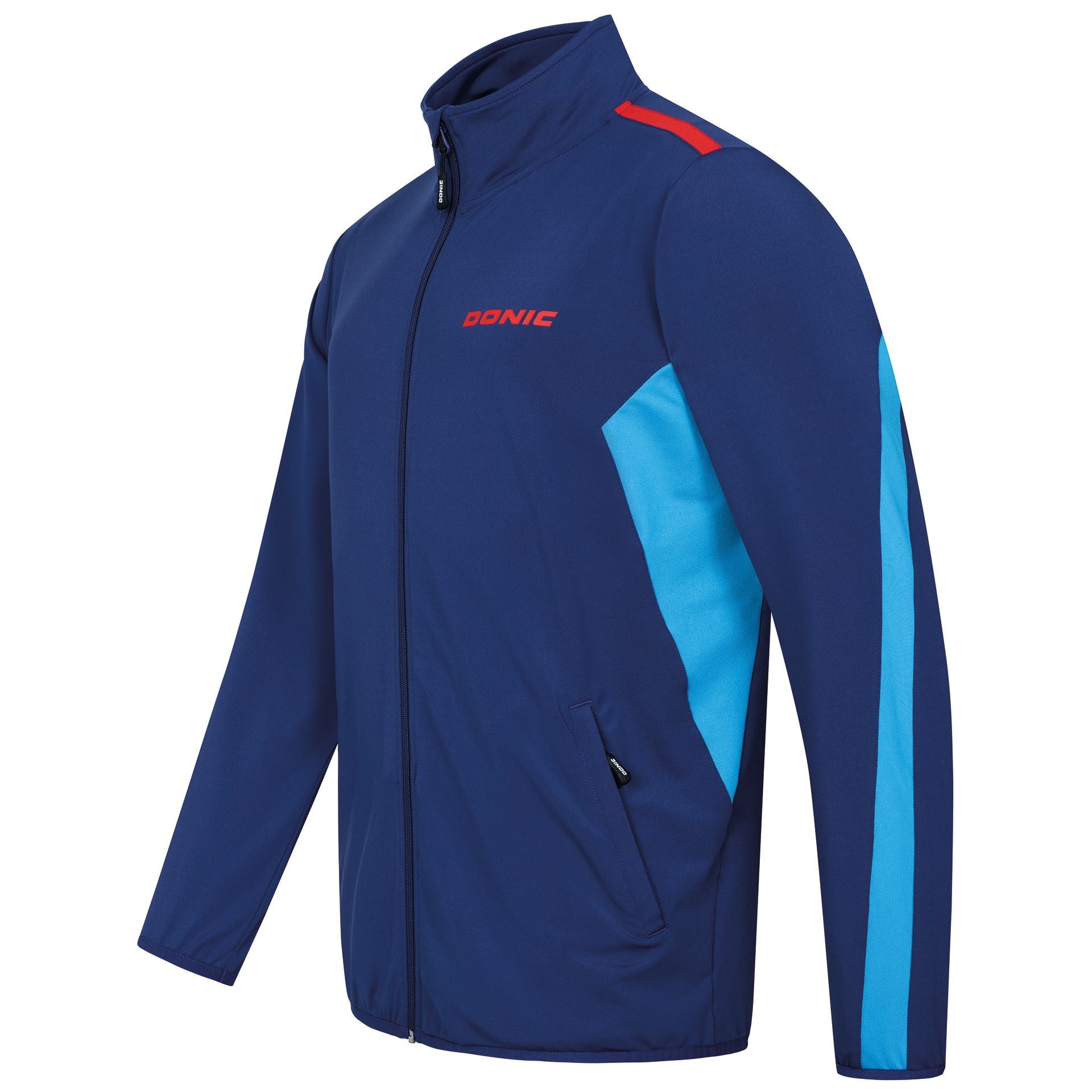 Donic Trainingsjack Averis zwart/lichtblauw/wit