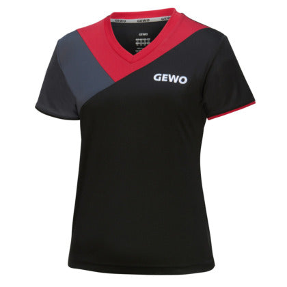 Gewo shirt Toledo Lady black/red