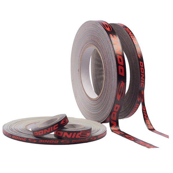 Donic Edge Protection Tape 12mm-5 mètres. noir/ rouge