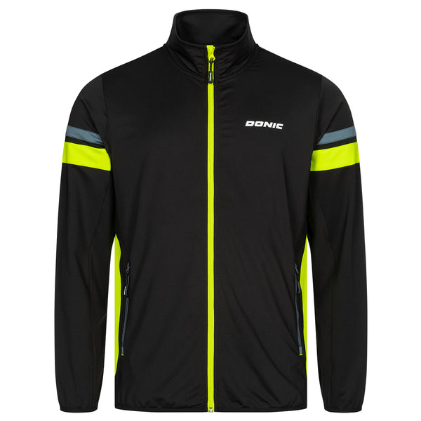 Donic Tracksuitjacket Paddox Junior black/anthracite/lime