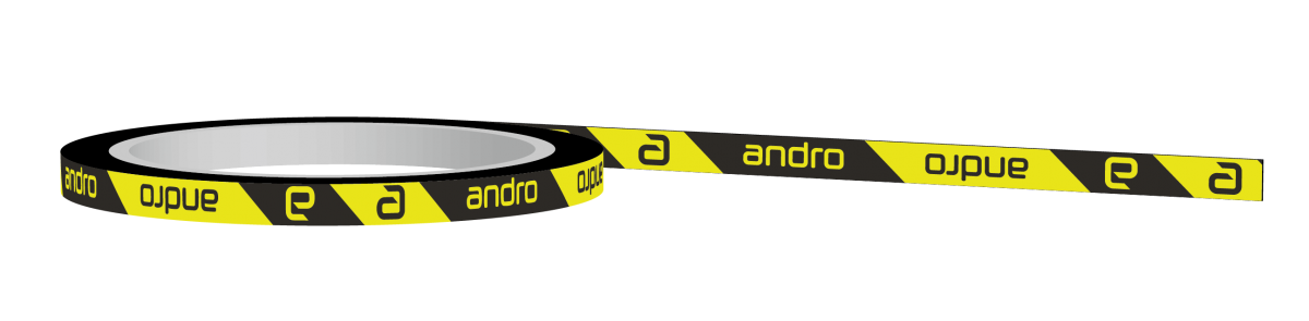 Andro Edge Tape CI 10mm-50m noir/jaune